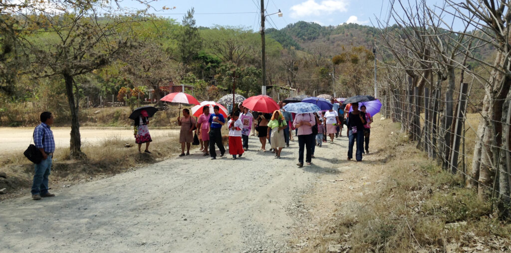 Walking the way of the cross, Guatemala